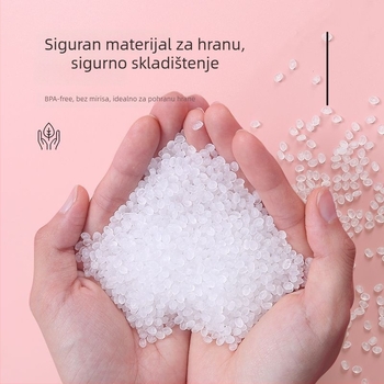 Kutija za knedle s odjeljcima za zamrzavanje, od polipropilena (PP), s funkcijom drenaže, čuva svježinu u hladnjaku