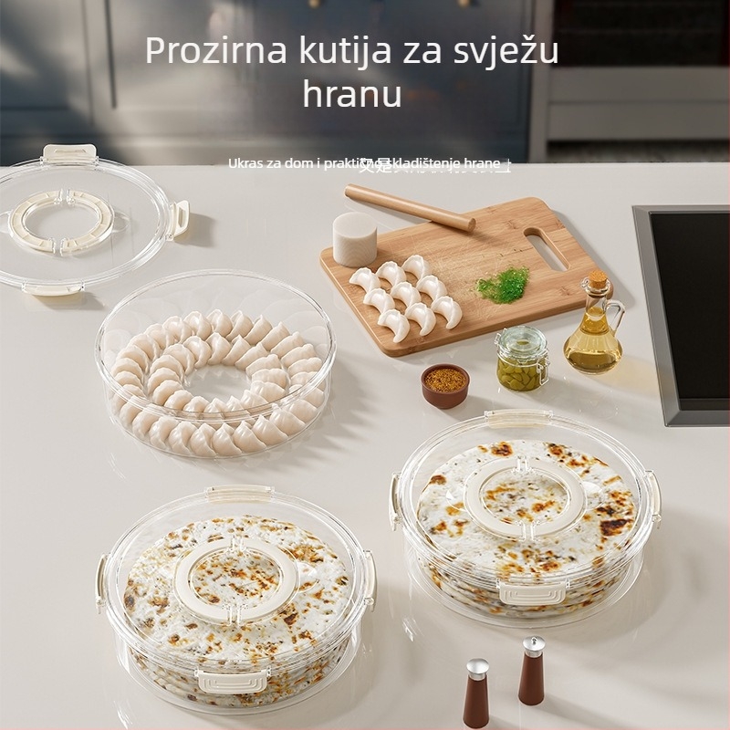 Plastična kutija za skladištenje s poklopcem, prehrambene kvalitete, prijenosna i hermetična za zamrznutu hranu