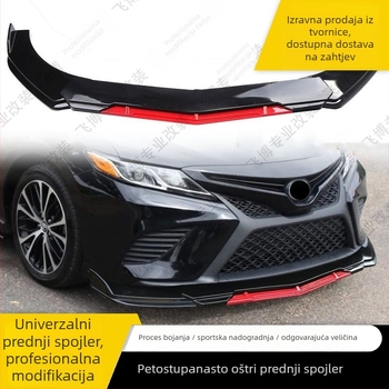 Univerzalni prednji lip spojler s četiri sekcije, dvostruki sloj, okružuje prednji branik (Brand: Huan ni; Bez prilagodbe)