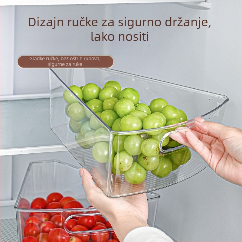 Kutija za odlaganje u hladnjaku u obliku ventila – plastična, skladištenje i održavanje svježine, kuhinjska organizacija
