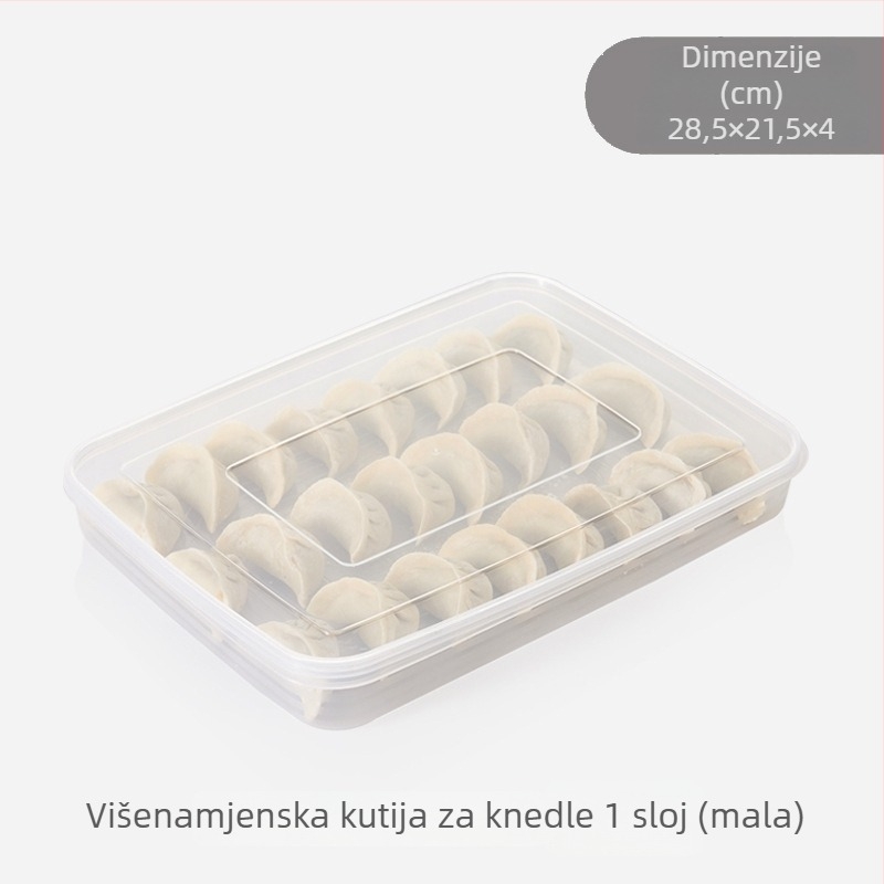 Kvadratni plastični spremnik za skladištenje hrane, zamrznuto tijesto, 1–2 L, mikrovalna kompatibilnost, 52 komada