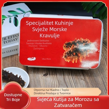 Kutija za pakiranje morske krastavice – prijenosna, održava svježinu, čvrsto zatvaranje – plastika sigurna za hranu, tisak logotipa