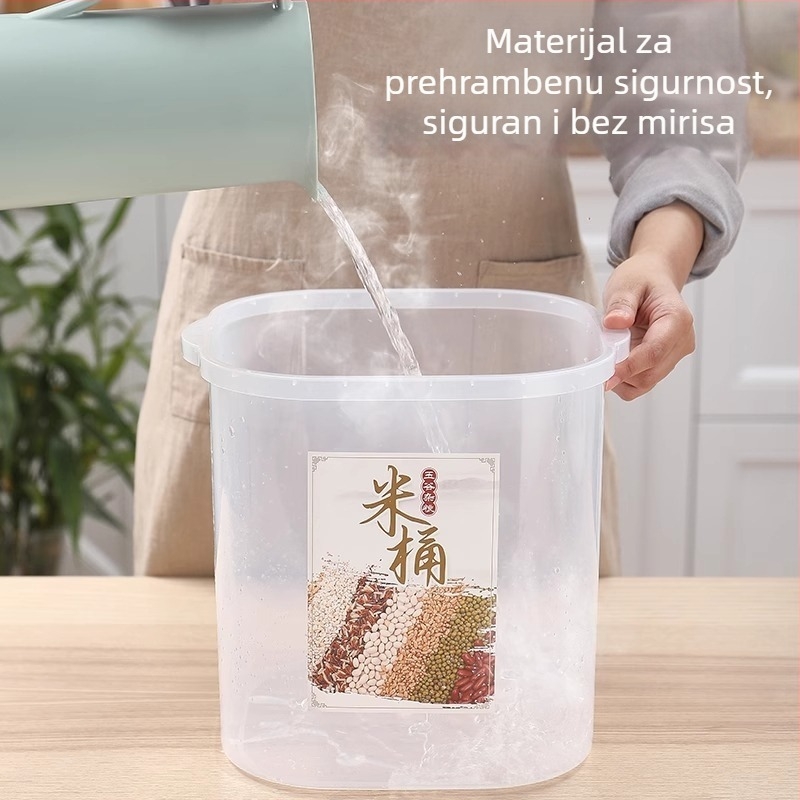 Kutija za rižu, otporna na vlagu, plastična, moderan minimalistički dizajn