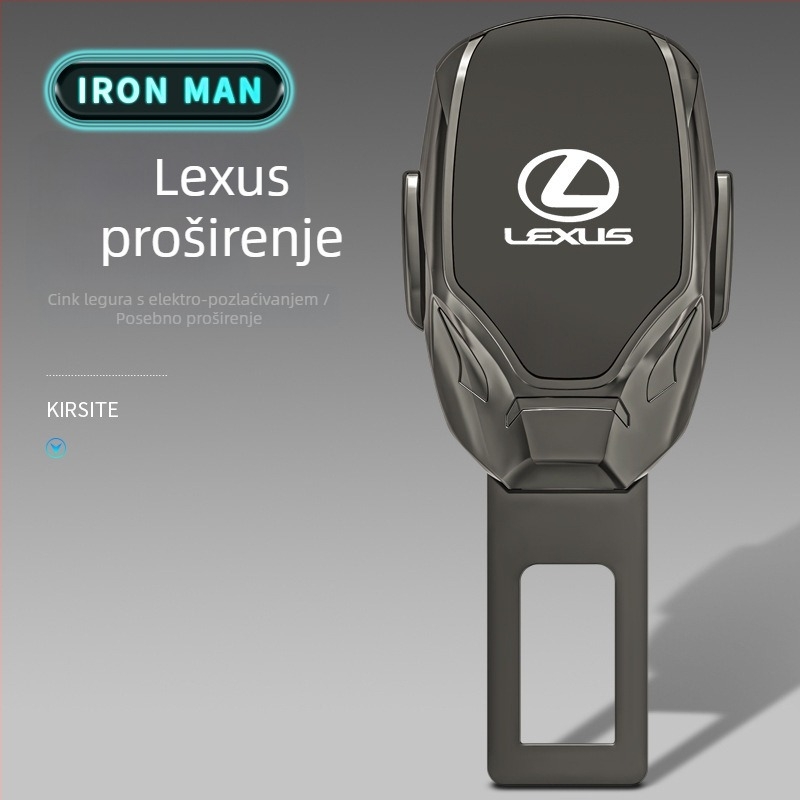 Automobilska sigurnosna utičnica od cinkove legure s mogućnošću logotipa i produženim bajonetnim priključkom
