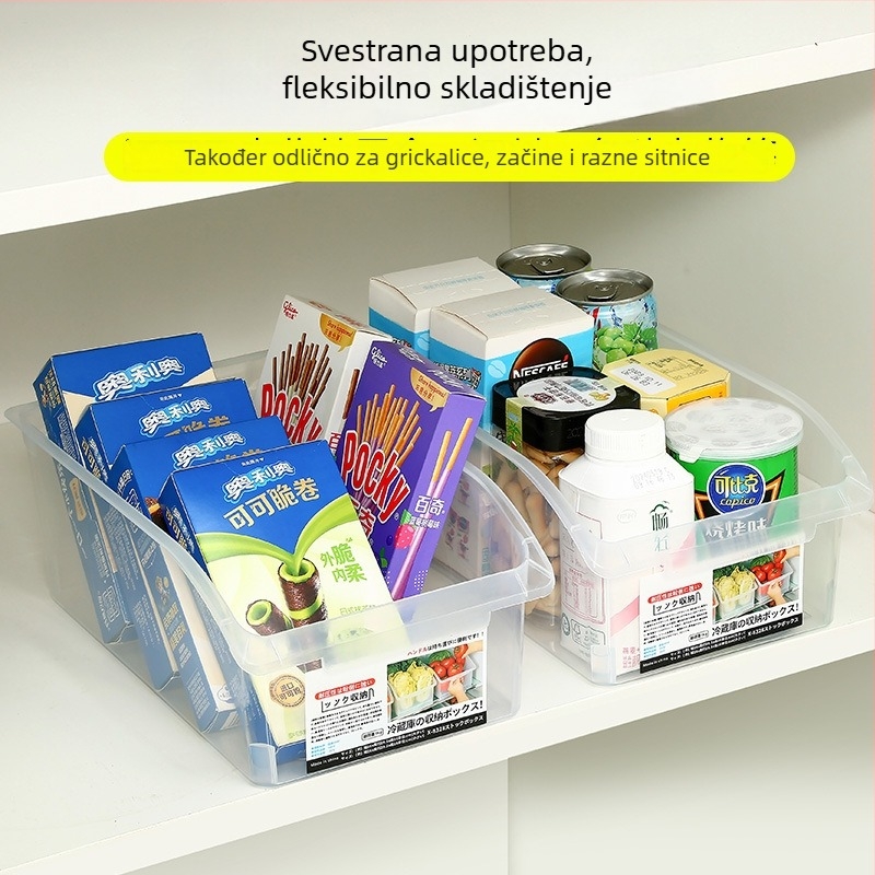 Kutija za pohranu u hladnjaku za voće i povrće — plastični organizator, jednostavan i moderan, siguran za hranu