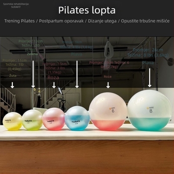 Pilates lopta za treniranje zdjeličnog dna – mekana lopta napunjena vodom, PVC materijal, postporođajna rehabilitacija