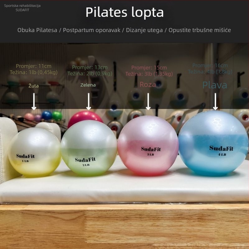 Pilates lopta za treniranje zdjeličnog dna – mekana lopta napunjena vodom, PVC materijal, postporođajna rehabilitacija