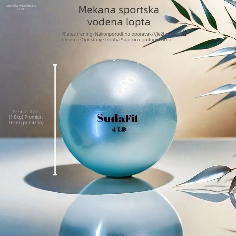 Pilates lopta za treniranje zdjeličnog dna – mekana lopta napunjena vodom, PVC materijal, postporođajna rehabilitacija