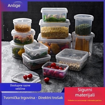 Krisper kutija – plastična, prozirna, zapečaćena, mikrovalna kompatibilna, 800–1000 ml