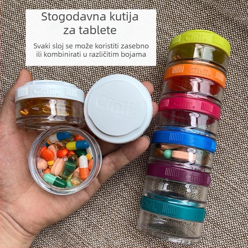Kutija za tablete, prijenosna i zatvorena, sedmeroslojni set za automobil (Materijal: Metal; Funkcija: Montaža u vozilo; Kapacitet: 18 L; Model: Ee741dc6-5689-48d8-b903-432dcceed531)