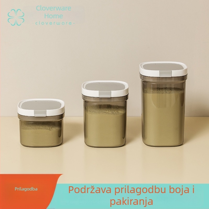 Zatvorena plastična posuda za grickalice, kvadratnog oblika, 501–800 ml, kompatibilna s mikrovalnom pećnicom