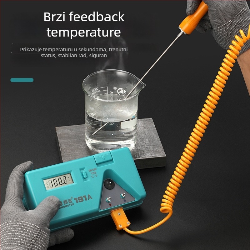 BY191A Tester temperature vrha lemilice, zavarivanje, višenamjenski termometar za cinkovu peć