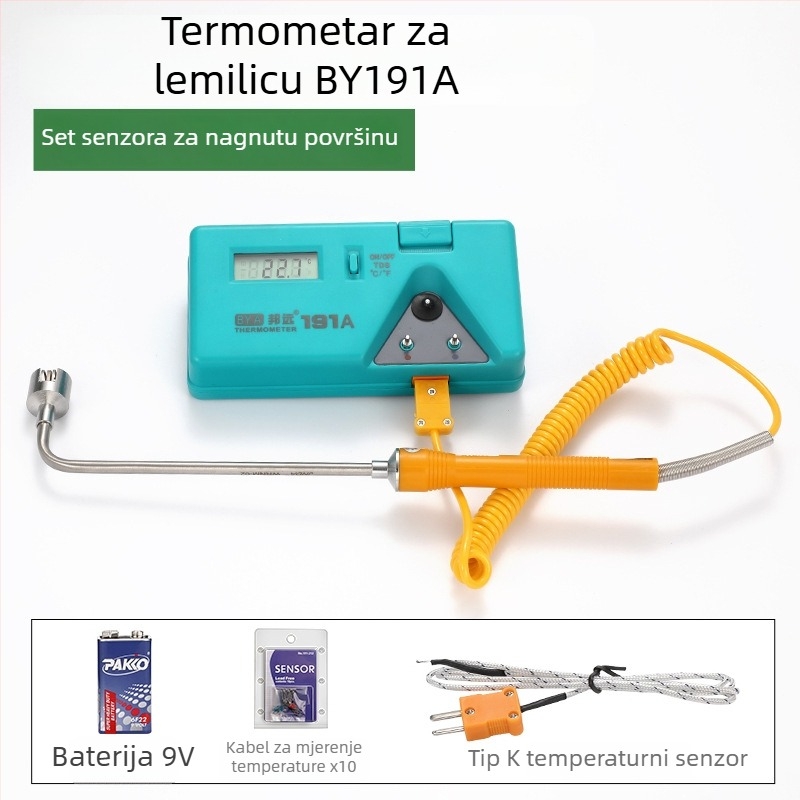 BY191A Tester temperature vrha lemilice, zavarivanje, višenamjenski termometar za cinkovu peć