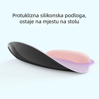 Silikonska podložnica za miš s naslonom za zglob, stil kap vode, jednostrani podlog za stol