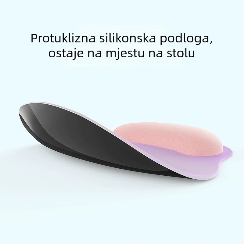 Silikonska podložnica za miš s naslonom za zglob, stil kap vode, jednostrani podlog za stol