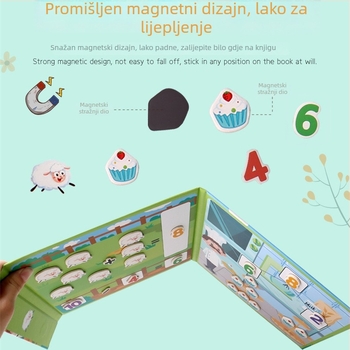 Naučna igračka za dekompoziciju brojeva u matematici — aritmetika do 10, papirnata igračka u blister pakiranju, za uzrast 4–6 godina