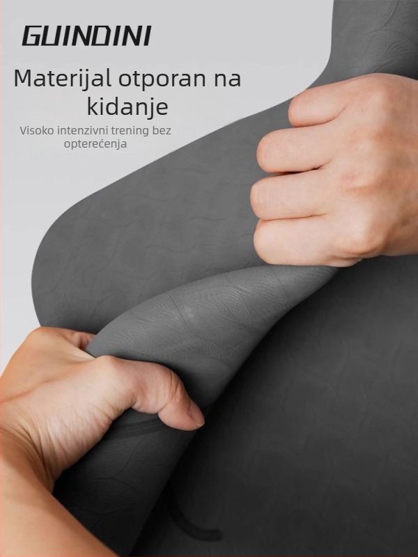 Joga prostirka od TPE/EVA, debljine 6–8 mm, linije za usmjeravanje poza