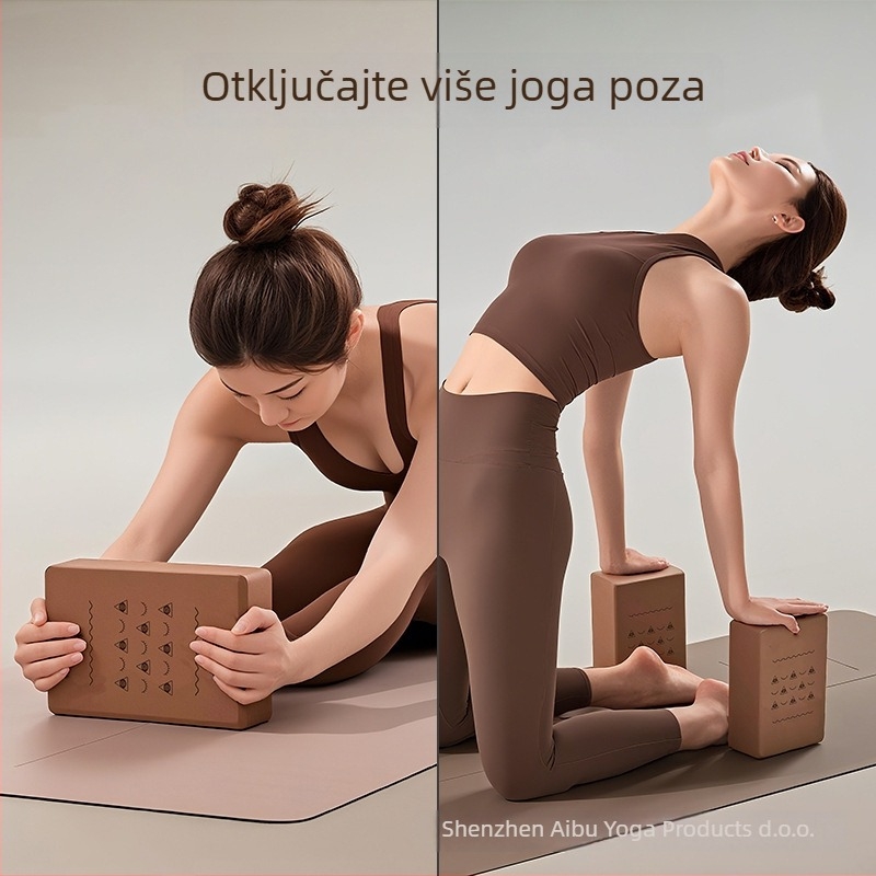 Joga blok EVA visoke gustoće, 7,5 mm, 250–260 g, prilagodljiv, za fitness i oblikovanje tijela