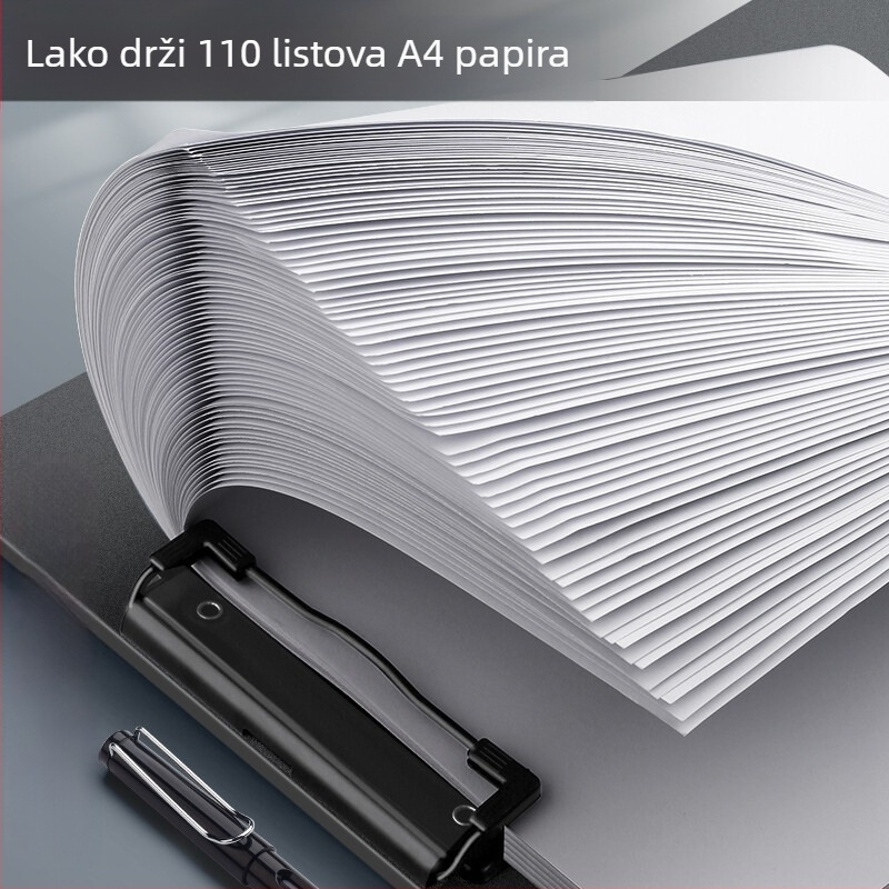 A4 PP ploča s klipom - 2,5 mm debljina, veličina klipa 100, kompatibilno s A4 papirom