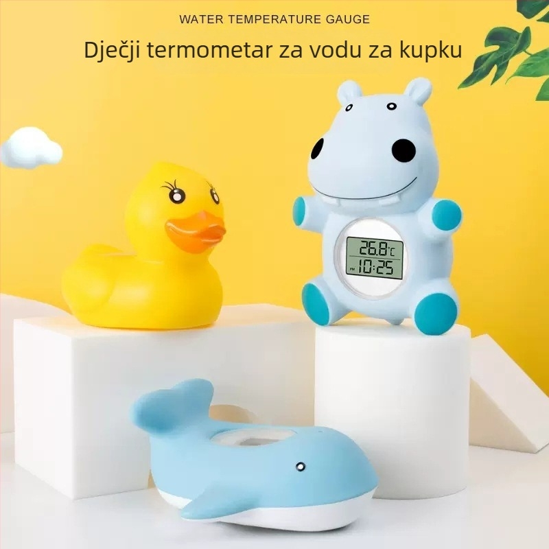 Termometar za vodu za kupanje bebe – crtani dizajn, elektronički termometar za kadu, za novorođenčad, model TH158, branda Sanywun/Sanyin