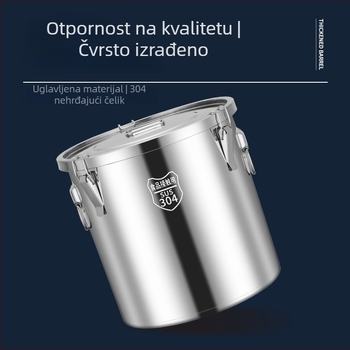Metalni spremnik za rižu sa zatvaranjem i zaštitom od vlage i insekata