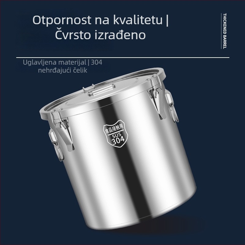 Metalni spremnik za rižu sa zatvaranjem i zaštitom od vlage i insekata