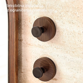 Usisna kuka, plastična, jedan kuk, moderan minimalistički stil, nosivost 1–3 kg