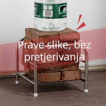 Stalak za umivaonik od nehrđajućeg čelika, 2-etažni, slobodno stojeći, pomični, otpornost na vlagu, za kupaonicu i kuhinju