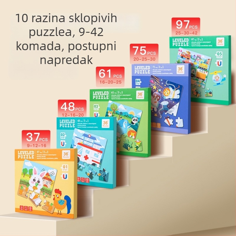 Plošnjak slagalica – papir, prilagodljiva prema crtežima, za djecu 4–6 godina, Porijeklo Zhejiang