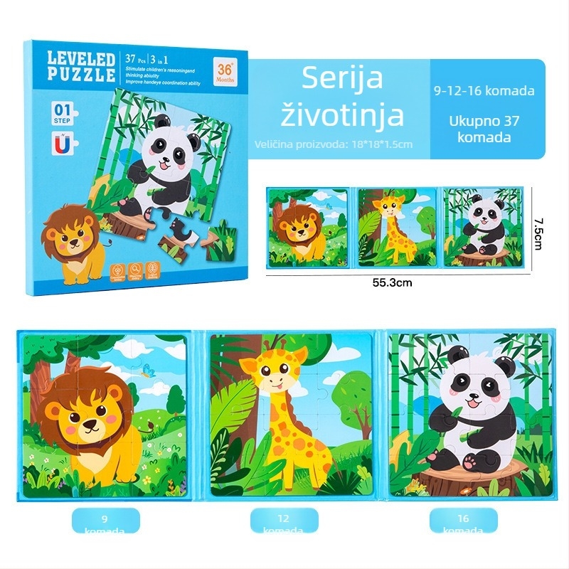 Plošnjak slagalica – papir, prilagodljiva prema crtežima, za djecu 4–6 godina, Porijeklo Zhejiang