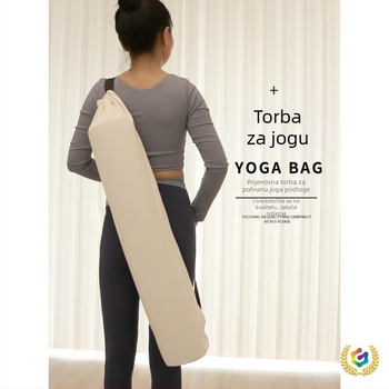 Torba za joga mat s mrežnom torbom, ruksak stil, platneno skladište