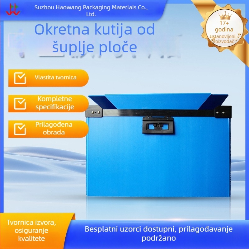 PP turnover kutija s antistatickim preklopnim poklopcem