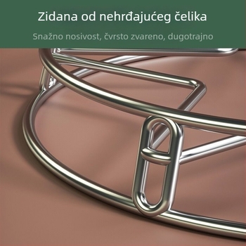 Držač za posuđe od nehrđajućeg čelika, bez montaže, zidni držač, univerzalni stil, materijal: svila cvijeta