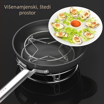 Držač za posuđe od nehrđajućeg čelika, bez montaže, zidni držač, univerzalni stil, materijal: svila cvijeta