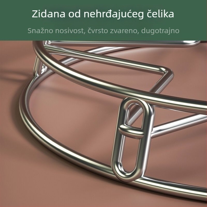 Držač za posuđe od nehrđajućeg čelika, bez montaže, zidni držač, univerzalni stil, materijal: svila cvijeta