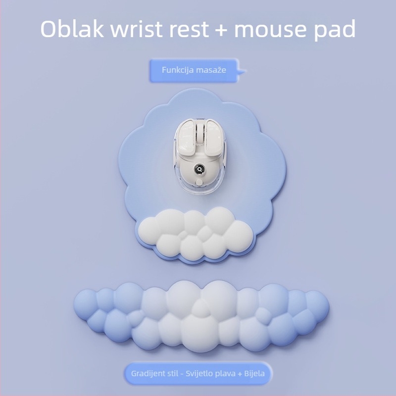 Podložka za zglob, dvostruka pjena (serija Cloud), otporna na habanje, za ured