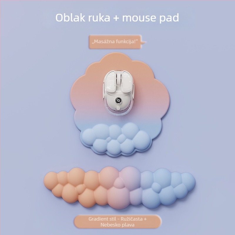 Podložka za zglob, dvostruka pjena (serija Cloud), otporna na habanje, za ured