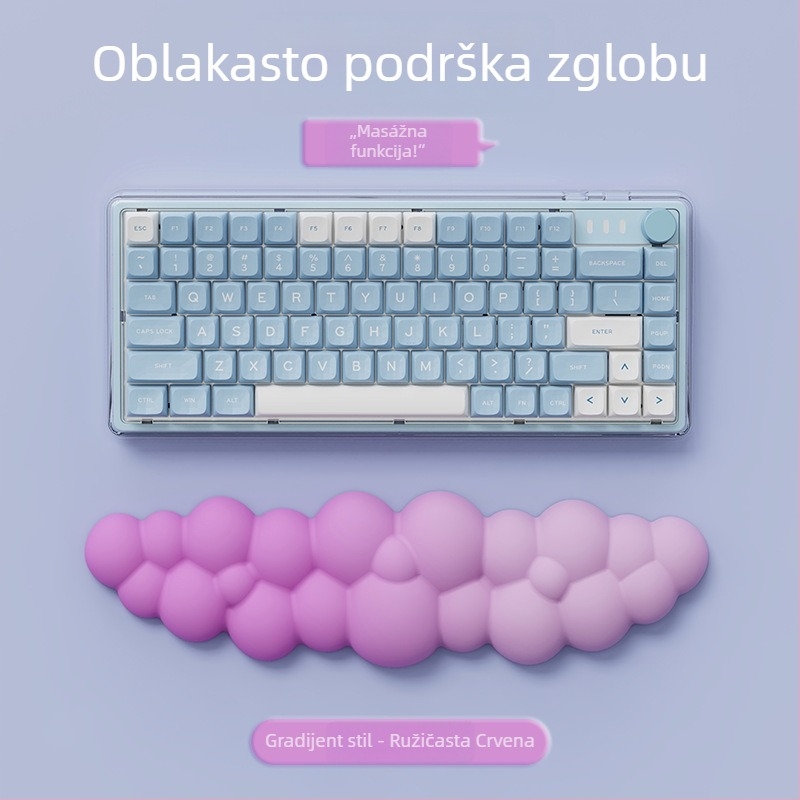 Podložka za zglob, dvostruka pjena (serija Cloud), otporna na habanje, za ured