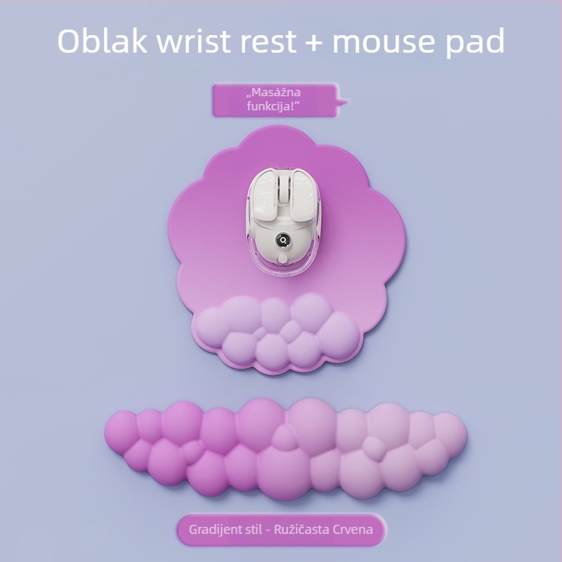 Podložka za zglob, dvostruka pjena (serija Cloud), otporna na habanje, za ured