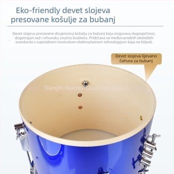 MAIREX dječji bubnjarski set za početnike, Birch materijal, 5 bubnjeva, All-in-One stil, Model: Dječji bubnjarski set, Pogodno za djecu i tinejdžere