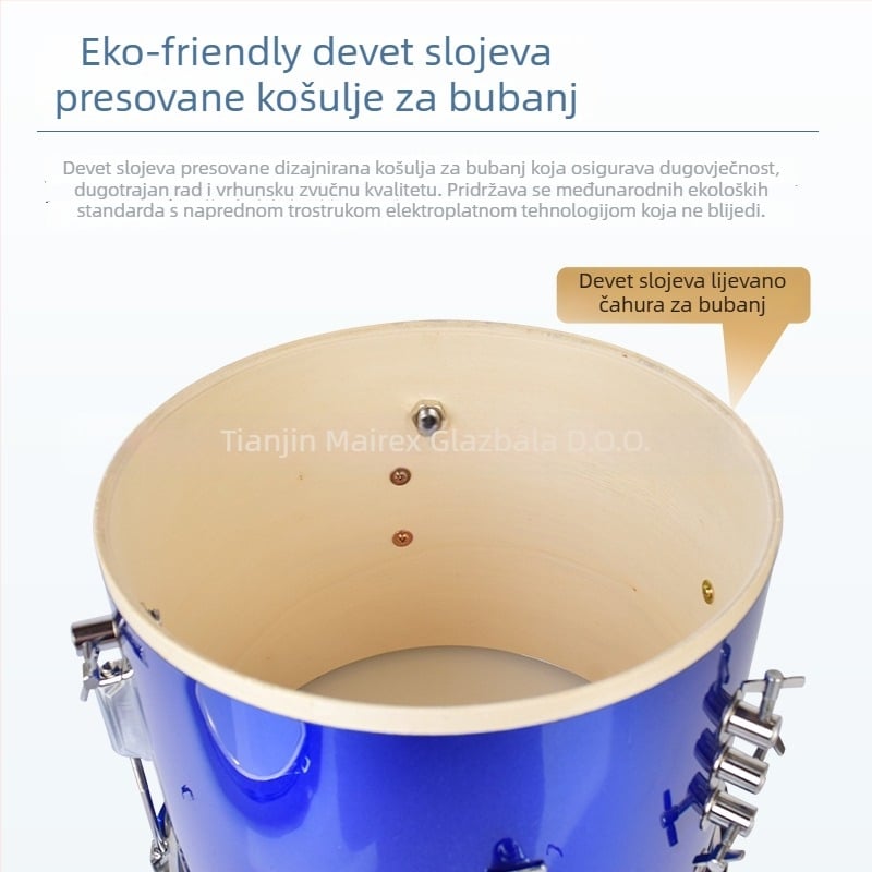 MAIREX dječji bubnjarski set za početnike, Birch materijal, 5 bubnjeva, All-in-One stil, Model: Dječji bubnjarski set, Pogodno za djecu i tinejdžere