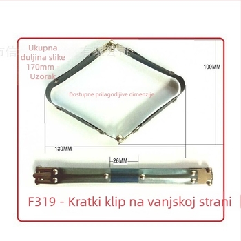 Klip za otvor torbe — mangan čelik, dizajn opružnog džepnog klipsa, dodaci za torbe, prilagodljivo od Letter City