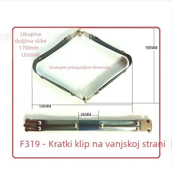 Klip za otvor torbe — mangan čelik, dizajn opružnog džepnog klipsa, dodaci za torbe, prilagodljivo od Letter City