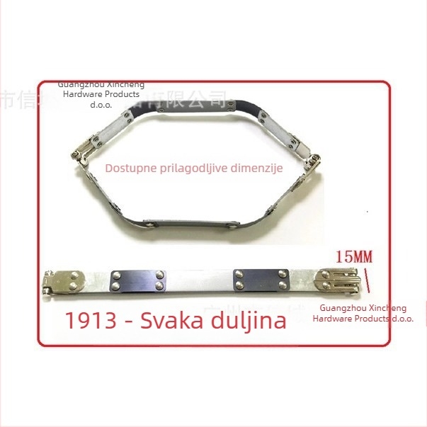 Klip za otvor torbe — mangan čelik, dizajn opružnog džepnog klipsa, dodaci za torbe, prilagodljivo od Letter City