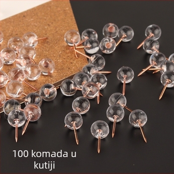 KXS202398 I-oblik kugličnih pinova za ploče od pluta – 100 komada u kutiji, uredski pribor