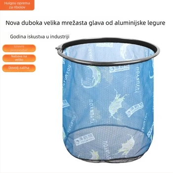 Glava mreže od aluminijske legure za ribolov, nadograđena verzija, produbljena, Anti-Hook, otporna na curenje vode (Materijal: aluminijska legura; Opterećenje: Drugo; Dubina: Drugo)