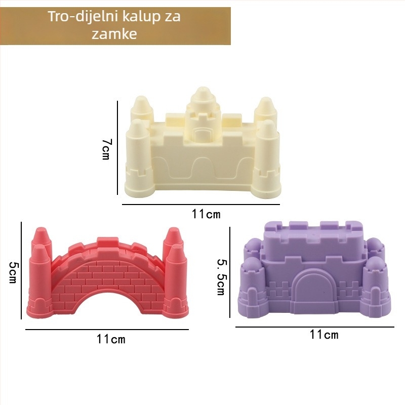 Set igračaka za plažu s lopaticom za pijesak i alatima za kopanje, od plastike, za igru u pijesku i vodi, za djecu 4–6 godina, uključuje kolica za pijesak