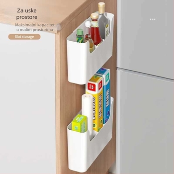 Zidni držač folije za vrata kuhinjskog ormarića — plastični, 6 razina