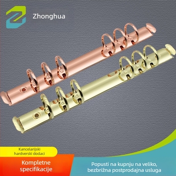 Kovinski registrator za dokumente s 6 rupa, model LTR216-6-20/20, Zhongyi hardware