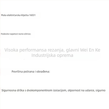 Izoliran kabelski rezač s diagonelnim otvorima, višenamenski kliješti za žice, Wienke, Power Construction model, artikal 4018, za rad uživo